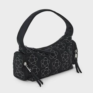 Art Class Black Floral Purse